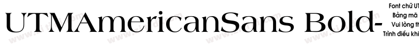 UTMAmericanSans Bold字体转换